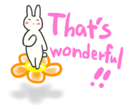 Colorful message from Bunny ! sticker #9912813