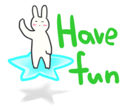 Colorful message from Bunny ! sticker #9912817
