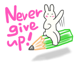 Colorful message from Bunny ! sticker #9912824