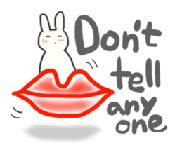Colorful message from Bunny ! sticker #9912825