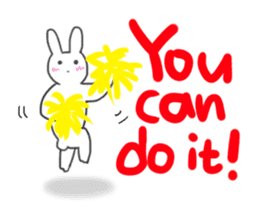 Colorful message from Bunny ! sticker #9912826