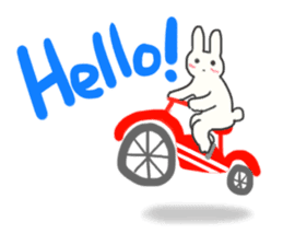 Colorful message from Bunny ! sticker #9912830