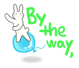 Colorful message from Bunny ! sticker #9912833