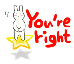 Colorful message from Bunny ! sticker #9912835