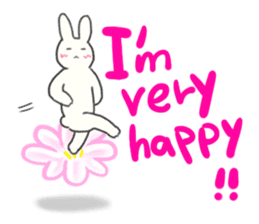 Colorful message from Bunny ! sticker #9912836