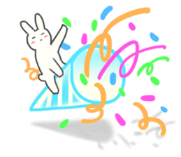 Colorful message from Bunny ! sticker #9912839