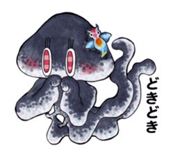 Deep sea creature street sticker #9912890