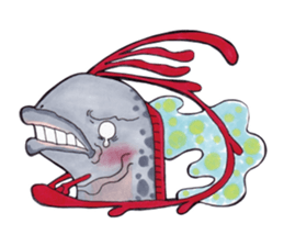 Deep sea creature street sticker #9912903