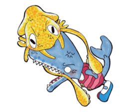 Deep sea creature street sticker #9912911