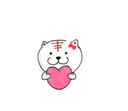 tabby valentine sticker #9912923