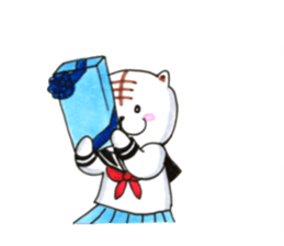 tabby valentine sticker #9912929