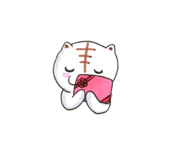 tabby valentine sticker #9912931