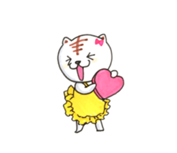 tabby valentine sticker #9912938