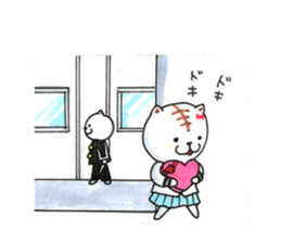 tabby valentine sticker #9912939