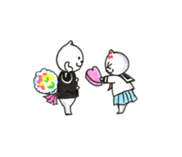 tabby valentine sticker #9912942