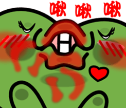 The clover and The cute bee sticker #9913513