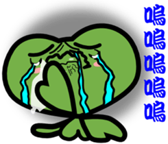 The clover and The cute bee sticker #9913514