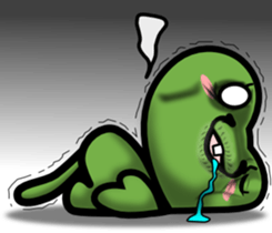 The clover and The cute bee sticker #9913518