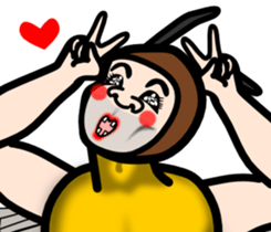 The clover and The cute bee sticker #9913532