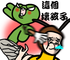 The clover and The cute bee sticker #9913542