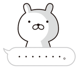 rabbita speech balloon sticker #9913857
