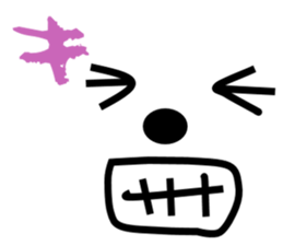 Message of a dog and face sticker #9914121