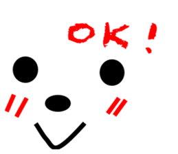 Message of a dog and face sticker #9914126