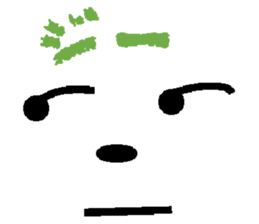 Message of a dog and face sticker #9914131