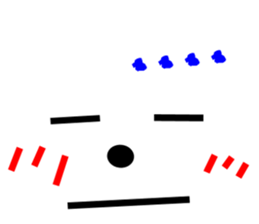 Message of a dog and face sticker #9914148