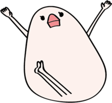 Hungry birds sticker #9914753