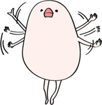 Hungry birds sticker #9914763