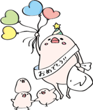 Hungry birds sticker #9914773