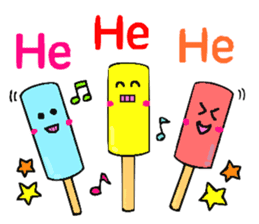 Pretty dessert sticker of English sticker #9915362