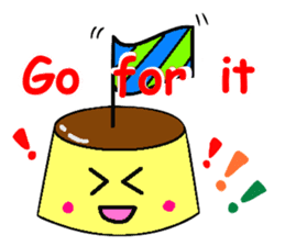 Pretty dessert sticker of English sticker #9915365