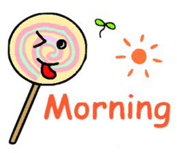 Pretty dessert sticker of English sticker #9915366