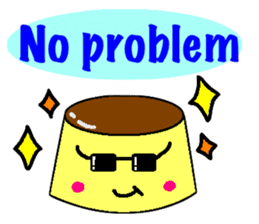 Pretty dessert sticker of English sticker #9915369