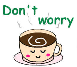 Pretty dessert sticker of English sticker #9915372