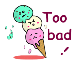 Pretty dessert sticker of English sticker #9915374