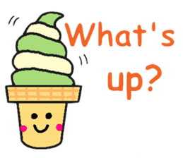 Pretty dessert sticker of English sticker #9915378