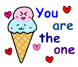 Pretty dessert sticker of English sticker #9915379