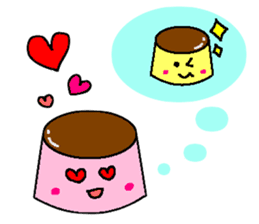 Pretty dessert sticker of English sticker #9915386