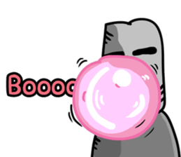 dead face stone (English) sticker #9915398