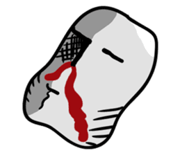 dead face stone (English) sticker #9915434