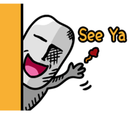 dead face stone (English) sticker #9915442