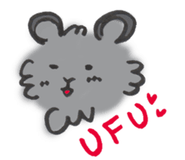 Mofu-Mofu Black Pomeranian "ToraKichi" sticker #9916562