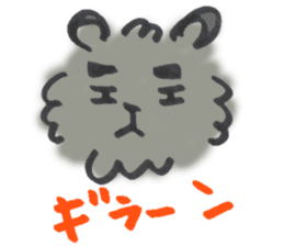 Mofu-Mofu Black Pomeranian "ToraKichi" sticker #9916570