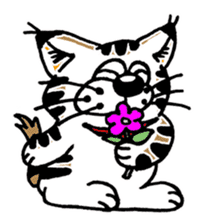 Cat of Tosa accent sticker #9916827