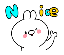 rabbit is enjoying 7 sticker #9916920