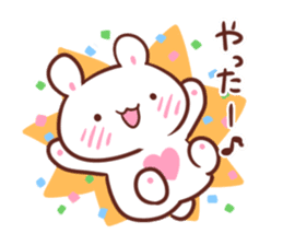 Love marshmallow rabbit sticker #9917086