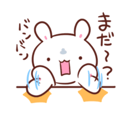 Love marshmallow rabbit sticker #9917105